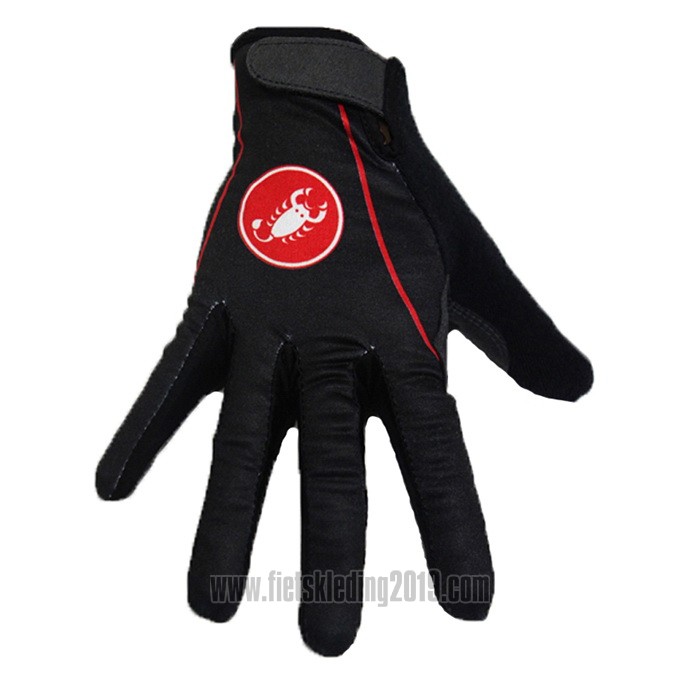 2020 Castelli Handschoenen Met Lange Vingers Zwart Rood